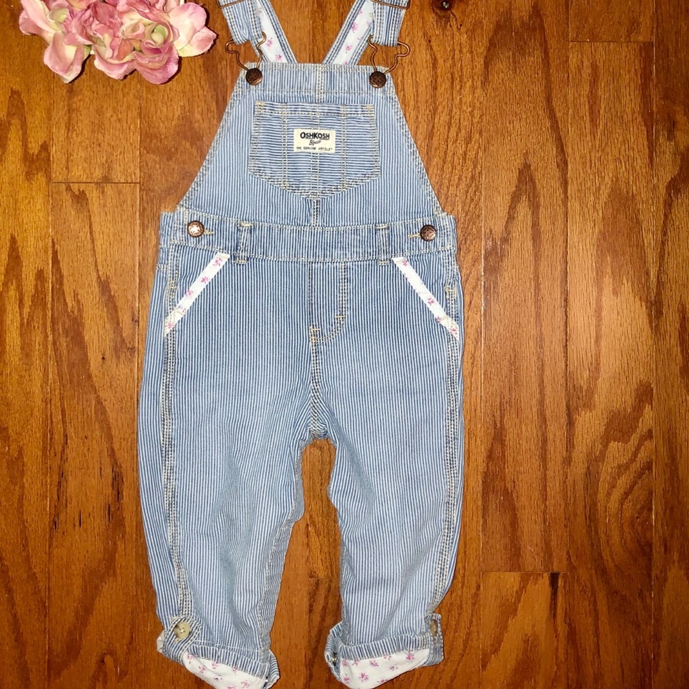 Striped Oshkosh Overalls 🎀